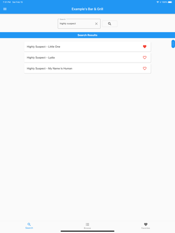OpenKJ Songbook iPad screenshot 2 - Entertainment app