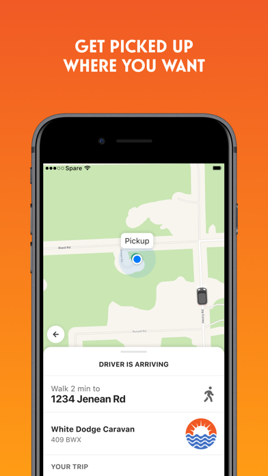 Coastal Rides app Screenshot