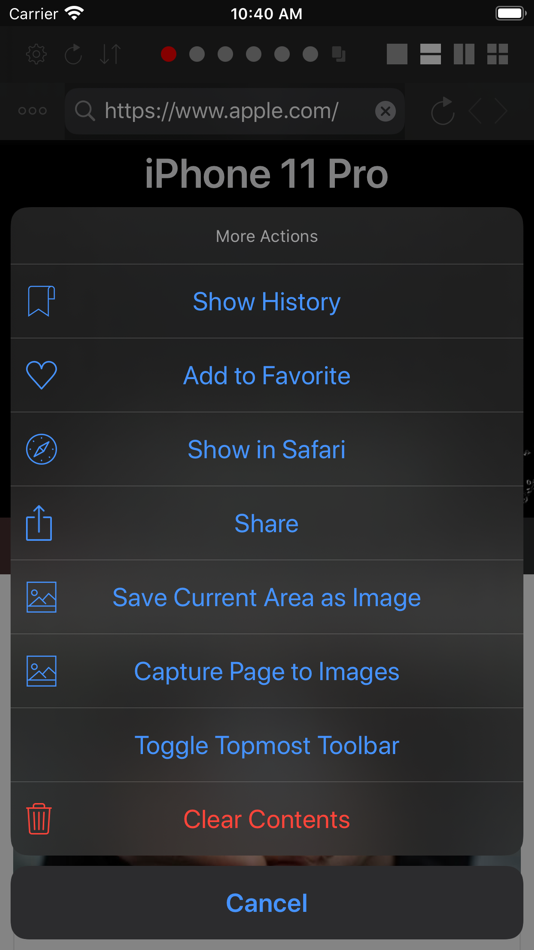 #6. Dual - Multi Screen WebBrowser (iOS) Podle: Dongwook Cho