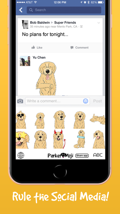 ParkerMoji - Golden Retriever Screenshot