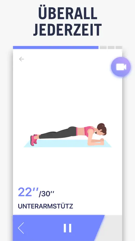 Plank-Workouts zu Hause
