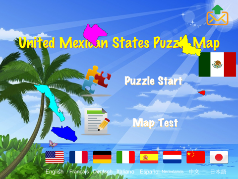 Mexico Puzzle Map - náhled