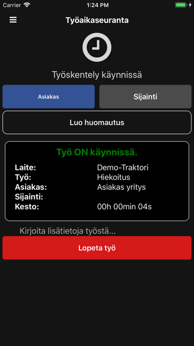 Tyoaika Screenshot