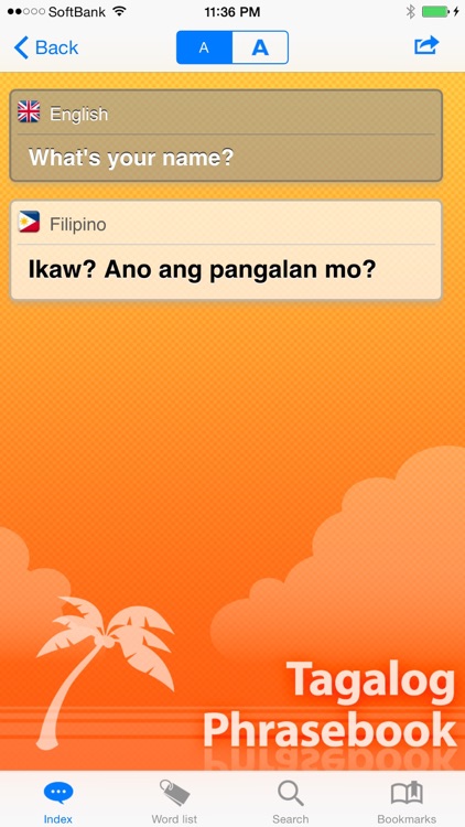 Tagalog Phrasebook & Dict screenshot-3
