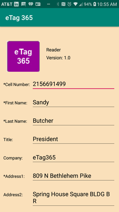 eTag365 Screenshot