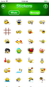 3D Stickers Lite, Messages screenshot