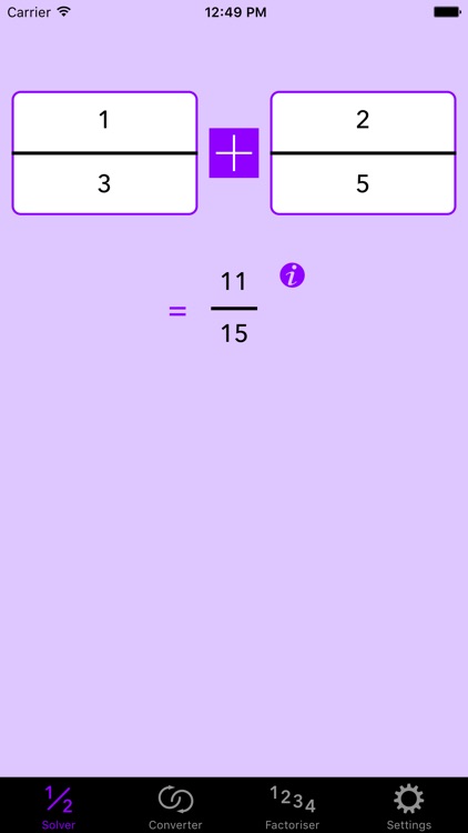 Fraction Help Calculator