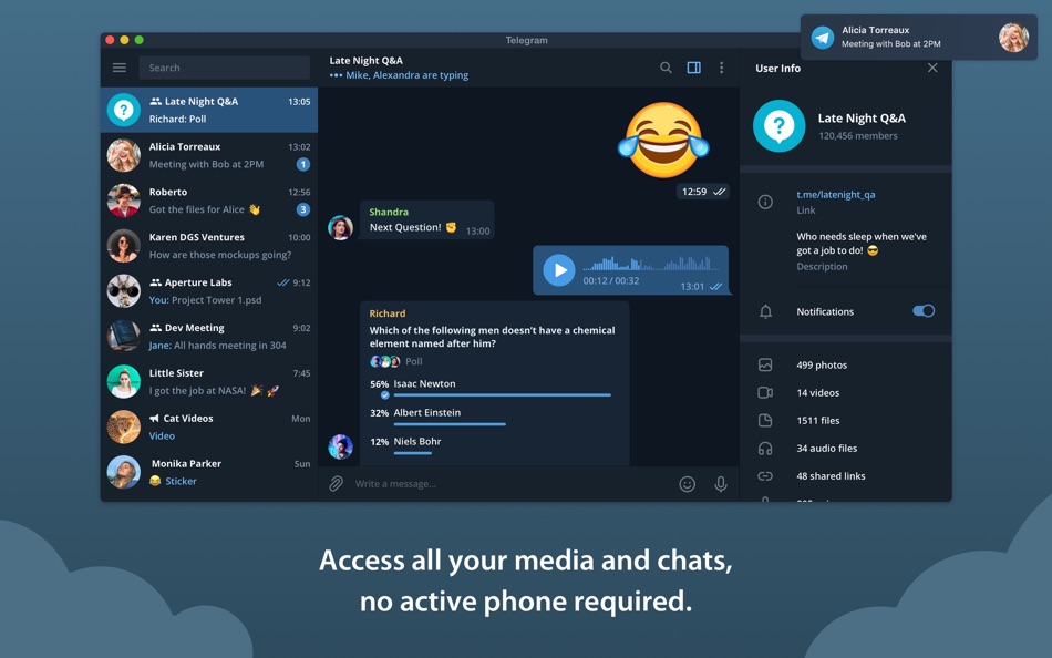 #2. Telegram Lite (macOS) 由: Telegram FZ-LLC