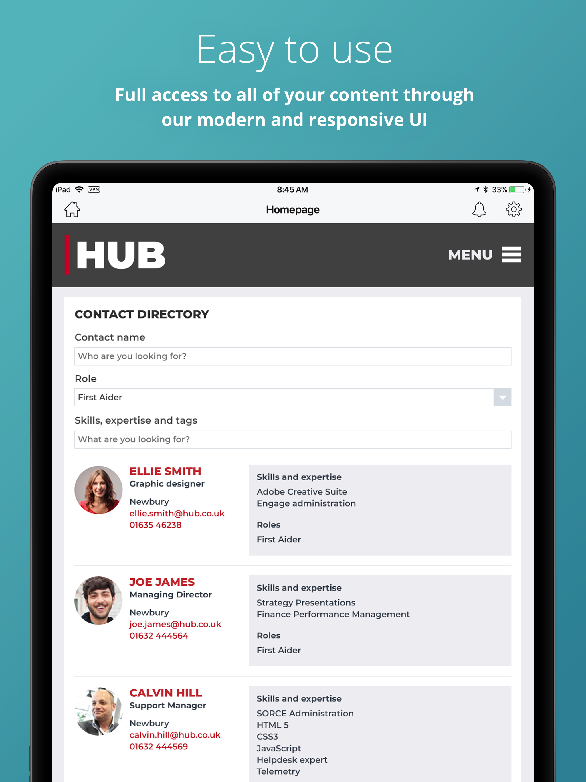 Engage Intranet screenshot 6