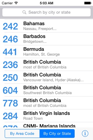 Area Code Directoryのおすすめ画像3