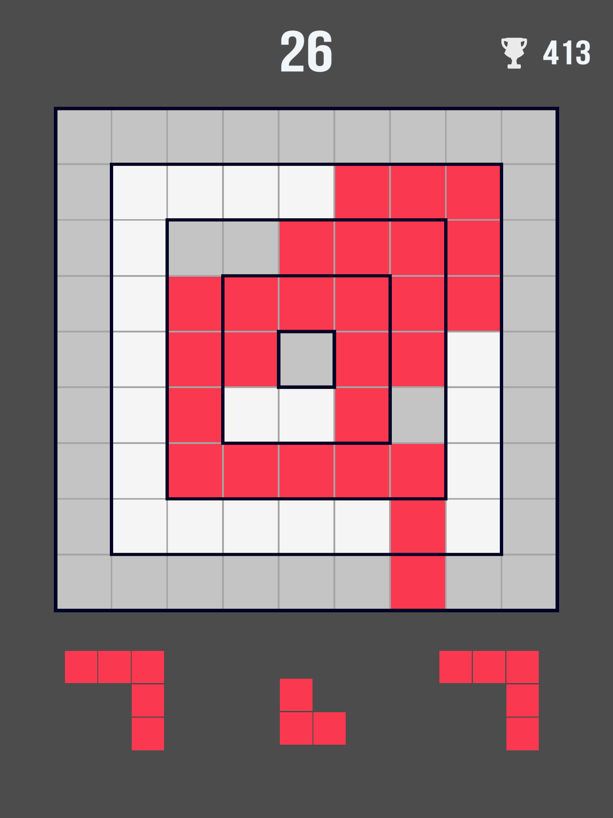 Border Blocks: Fill the Rings