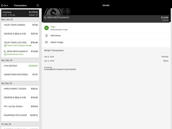 Watermark Bank iPad screenshot 3 - Finance app