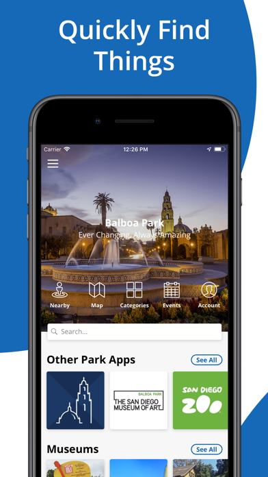 Screenshot #1 pour Balboa Park Official App