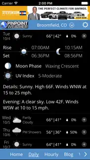 pinpoint weather - kdvr & kwgn iphone screenshot 2