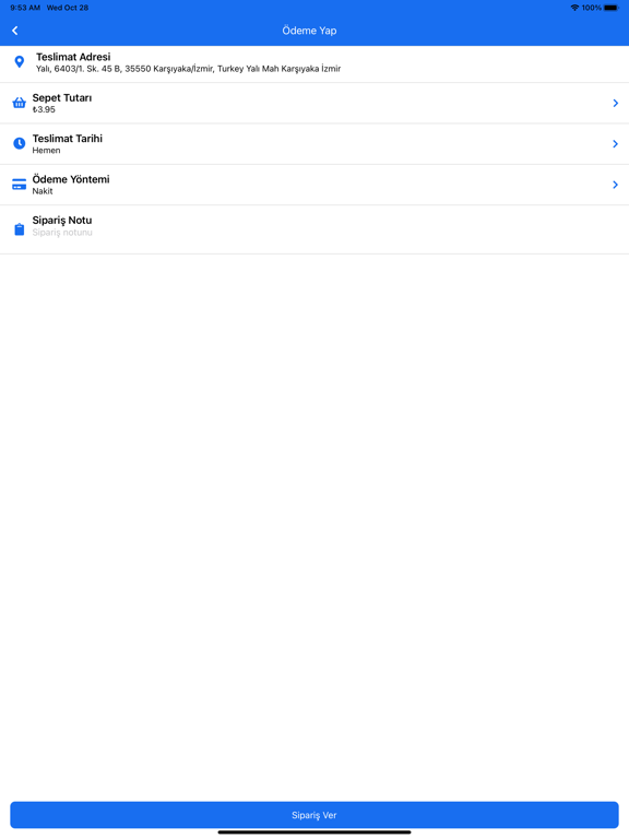 Screenshot #6 pour Sipariş Uygulaması