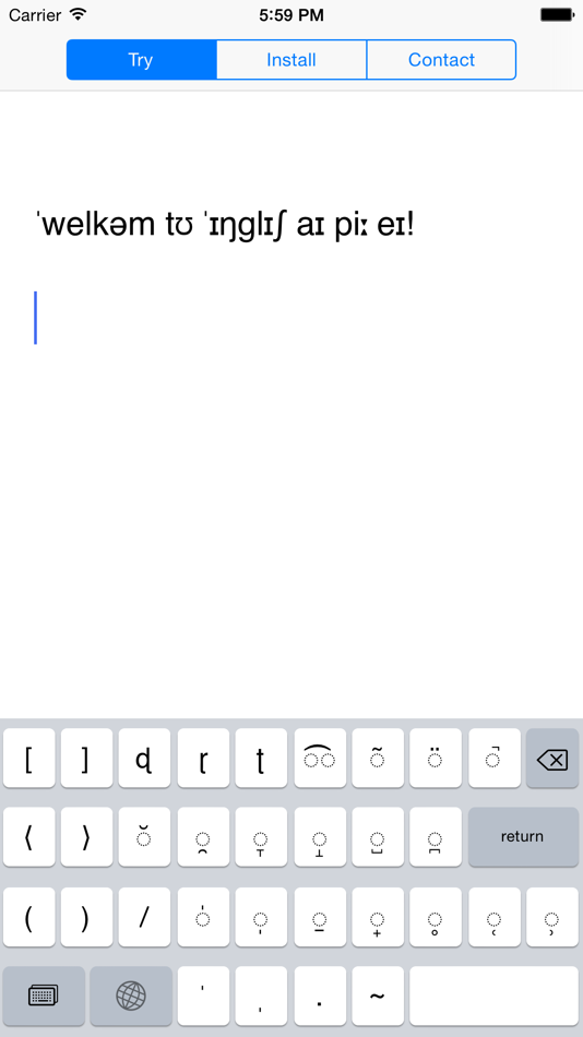 #3. English IPA Keyboard (iOS) 由: Lontar GmbH