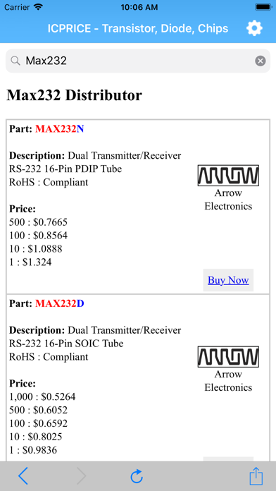 Screenshot #3 pour ICPRICE - Transistor, Diode