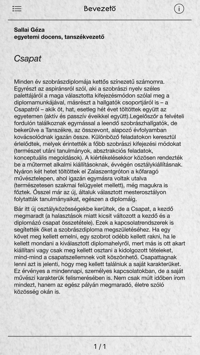 MKE Szobrász Diplomázók 2018