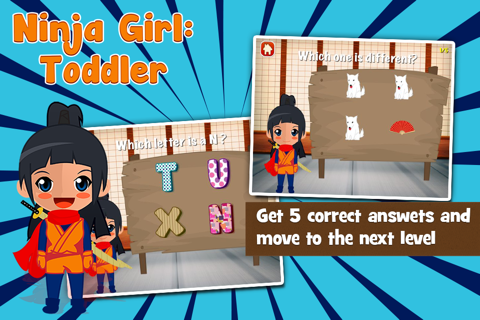 Ninja Girl Games for Toddlers screenshot 3