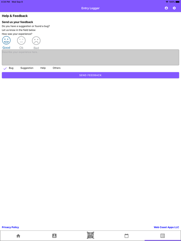 Screenshot #4 pour Entry Logger