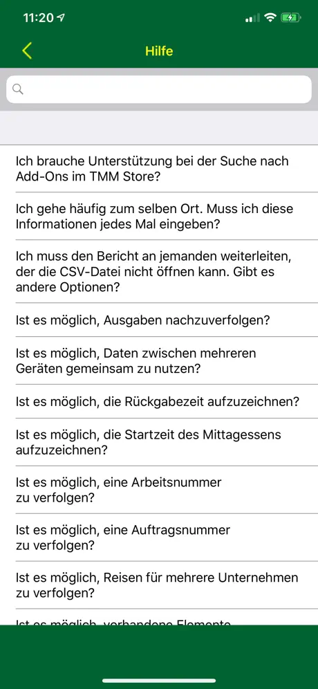 Verfolgen Sie Kilometer und Ze