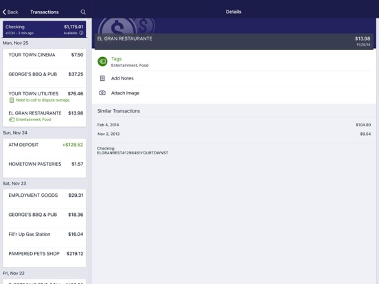 My CNB Brady App iPad screenshot 2 - Finance app