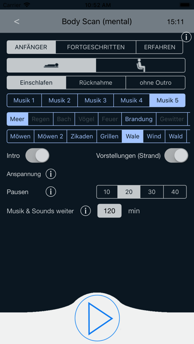 Progressive Muskelentspannung. Screenshot