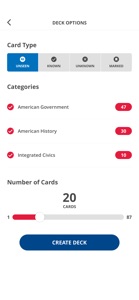 US Civics Prep Flashcards screenshot #2 for iPhone