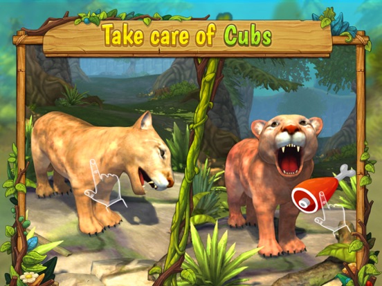 Cougar Family Sim Wild Forest iPad screenshot 4 - Games app
