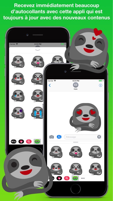 Screenshot #3 pour Paresseux Stickers