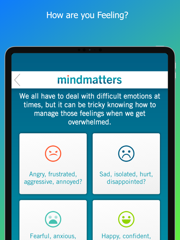 Mindmatters by Shine iPad screenshot 2 - Lifestyle app