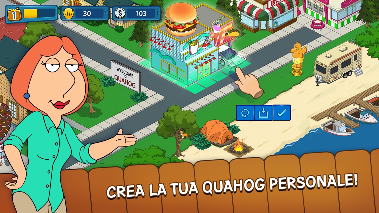 Family Guy The Quest for Stuff iOS Mod IPA screenshot 3 - iOS game interface