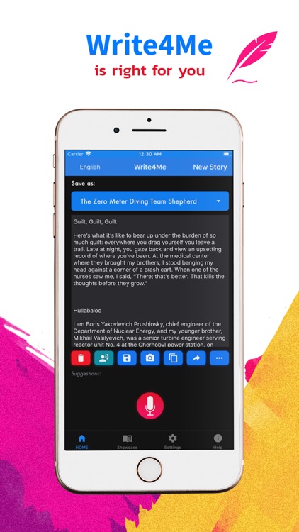 Write4Me - Voice to Text,Story screenshot-3
