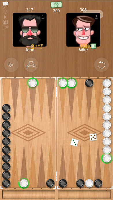 Backgammon Narde Online board game screenshot 1