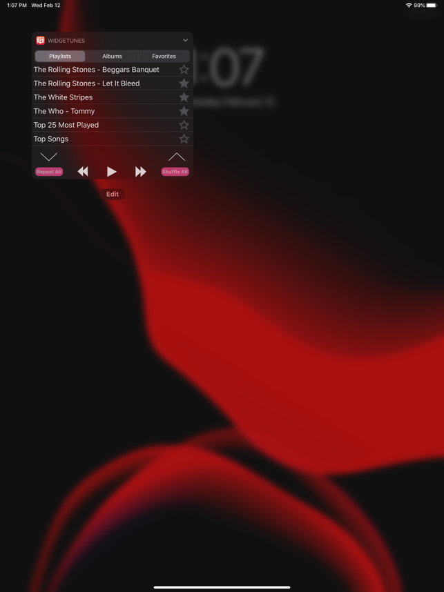 ‎WidgeTunes - Music Widgets Screenshot