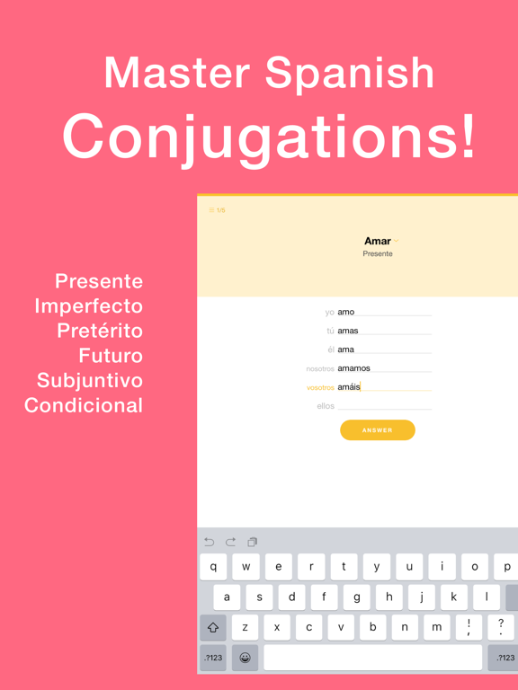 Screenshot #4 pour Conjuu - Spanish Conjugation