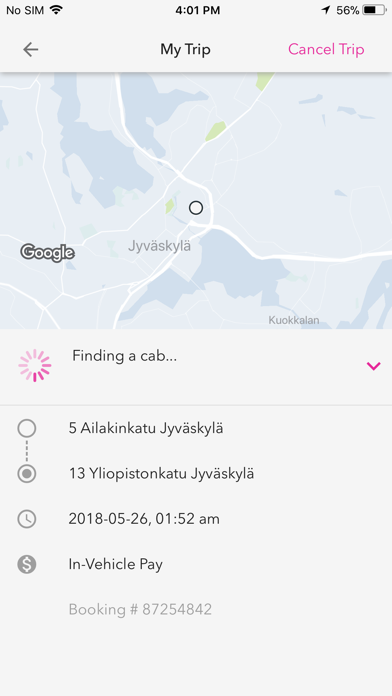 JYTAKSI - taksitilaus Screenshot