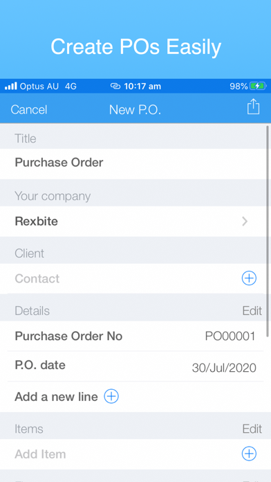 Purchase Order Pro, PO maker Screenshot
