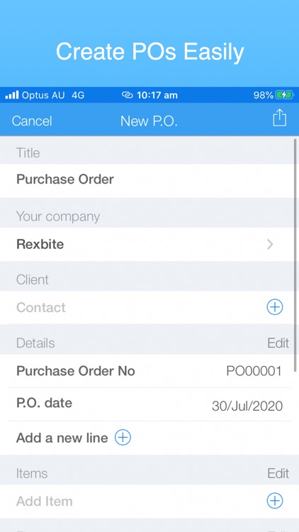 Purchase Order Pro, PO maker