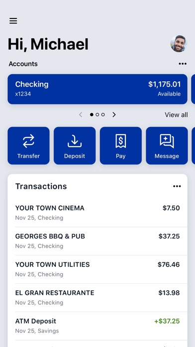 West Shore Bank Touch Screenshot