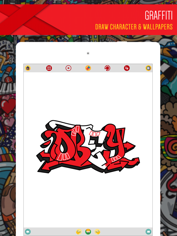 How to Draw Graffiti 3D Art iPad screenshot 4 - Photo & Video app