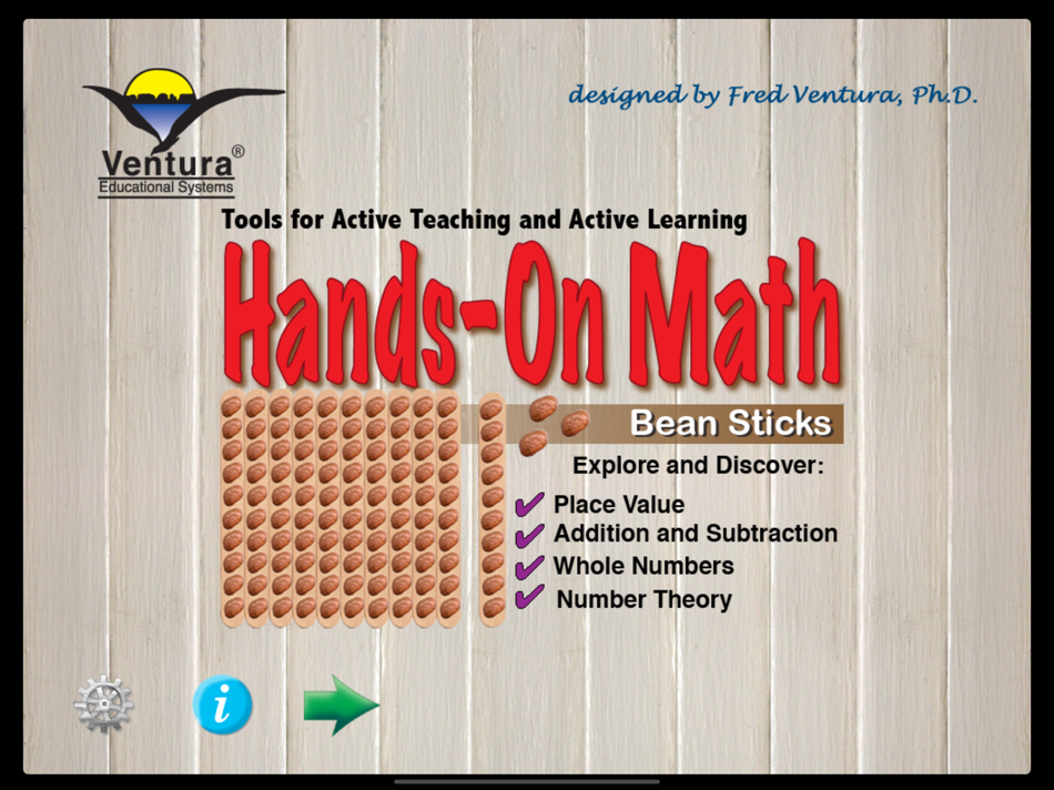 #1. Hands-On Math: Bean Sticks (iOS) Podle: Ventura Educational Systems