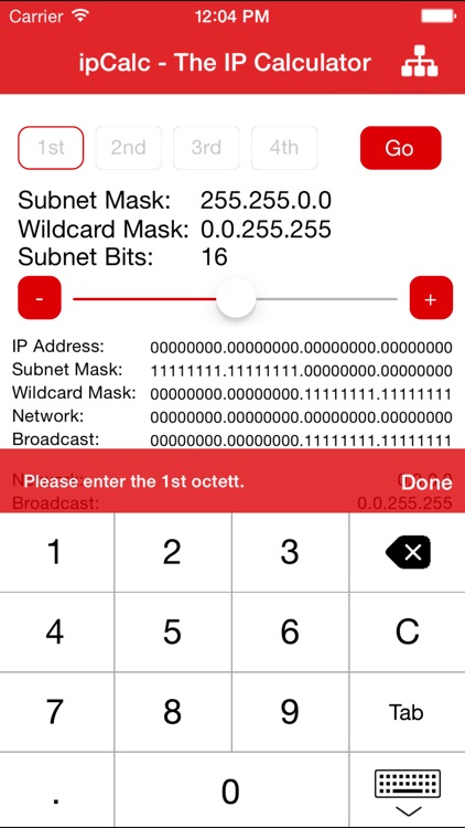 ipCalc - The IP Calculator by Thomas Mitschke