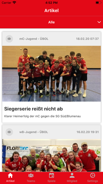 Screenshot #1 pour SV Anzing Handball
