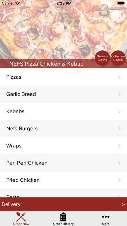 NEFS Pizza Chicken & Kebab