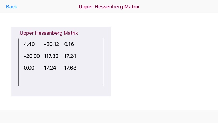 Hessenberg Matrix screenshot-4