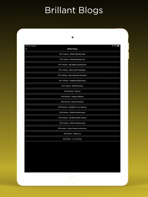 BrilliantBizBook iPad screenshot 5 - Book app