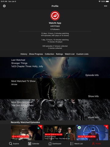 Watcht for Trakt iPad screenshot