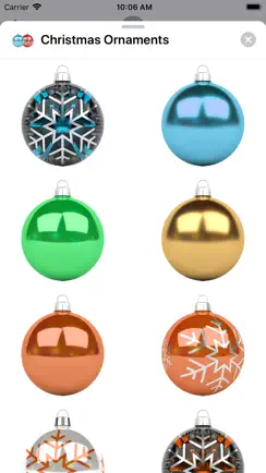 Christmas Ornaments Stickers iPhone image 1