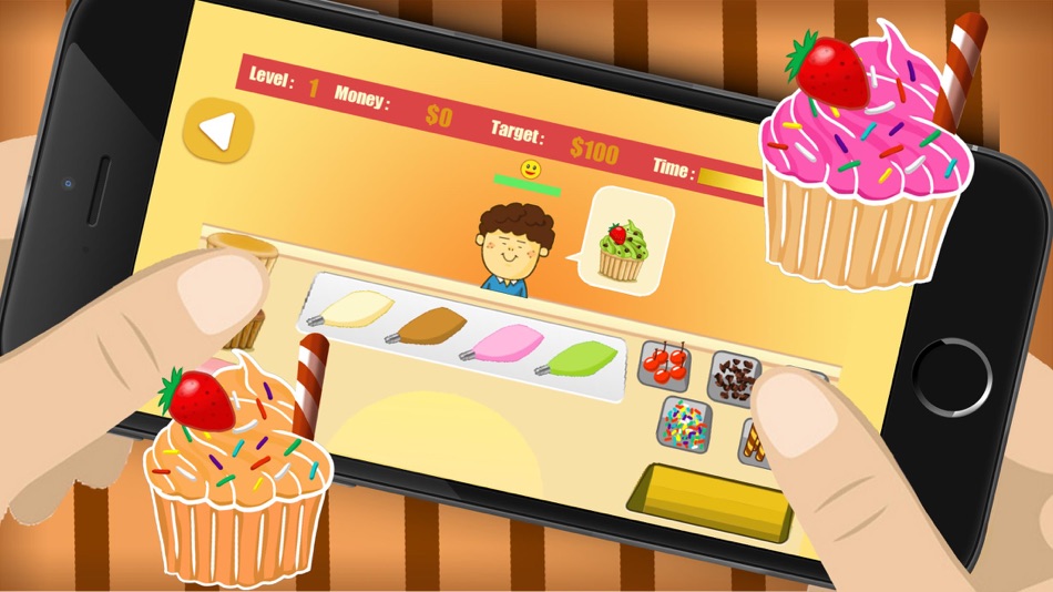 #4. Cupcake Frenzy Game (iOS) Podle: hong chen